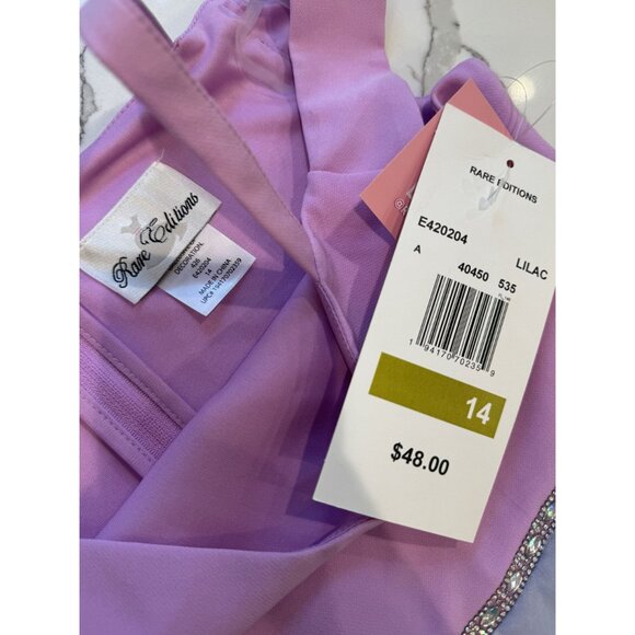 Rare Editions NWT Cold-Shoulder Dress Size 14 - Picture 5 of 5